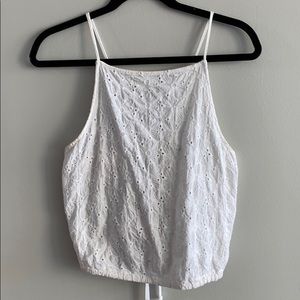 Brandy Melville white flower crop